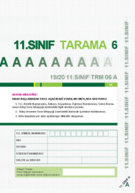 11. Sınıf Tarama - 6